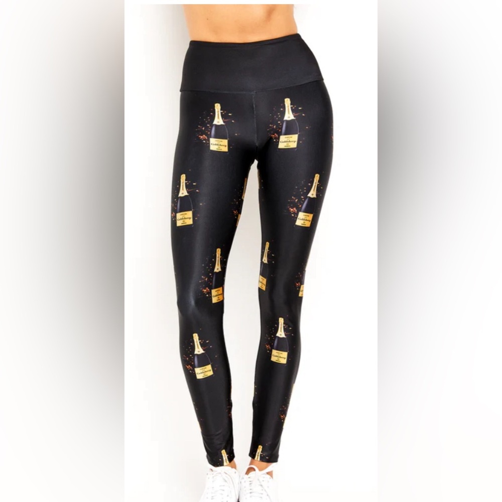 Goldsheep Sparkle Champagne Leggings. Orig. retail $98!